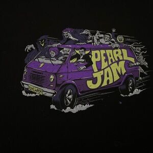 Tultex black Pearl Jam 2014 Halloween 10 Club collectible band tee sz XXL